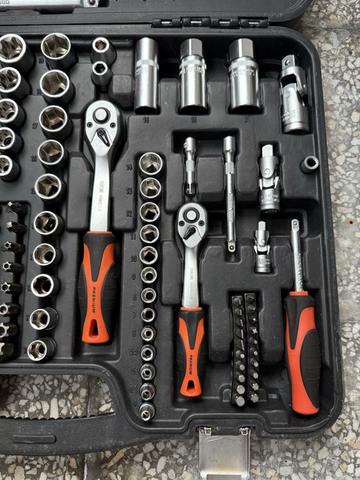 КОМПЛЕКТ инструменти 171 части "1/4"-3/8"-1/2" PREMIUM