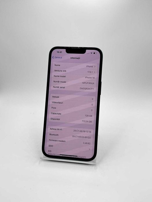 Iphone 14 / 128 GB 83% BAT / Factura / Garantie #49784