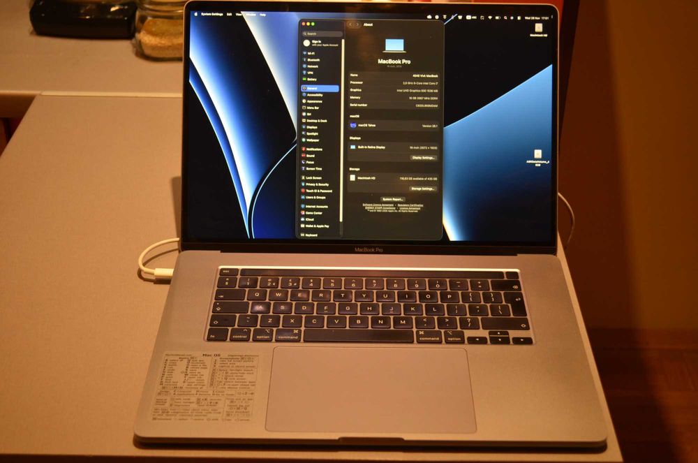 MacBook Pro 16-inch, i7 2,6GHz, 16GB RAM, 512GB SSD (2019)