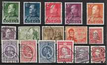 Super set de timbre vechi scandinave Norvegia Norge