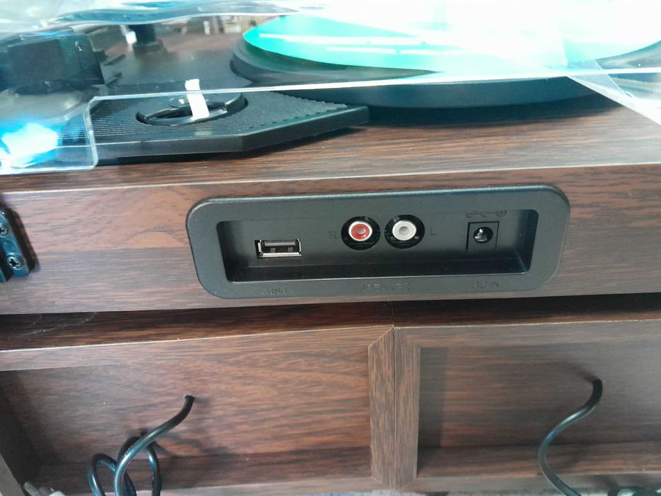 Грамофон Udreamer с 2 двойни стерео високоговорителя кафяв