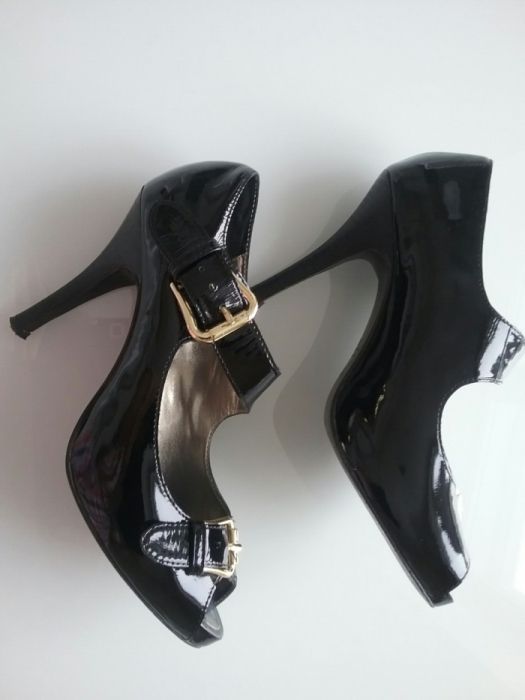 Туфли лакированные, кожаные, фирменный Китай б/у.