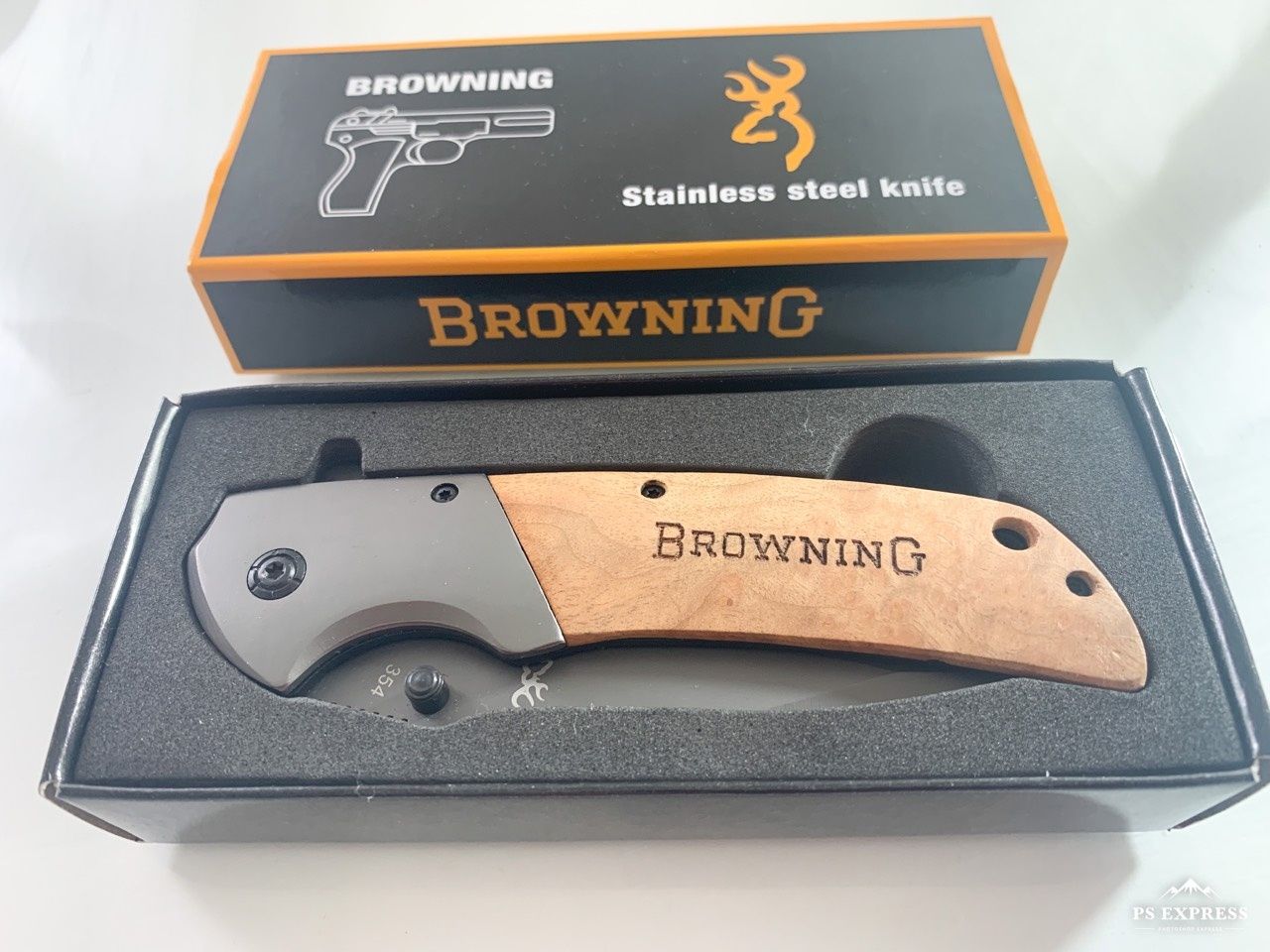 Browning - Сгъваем автоматичен нож с иноксово покритие на острието