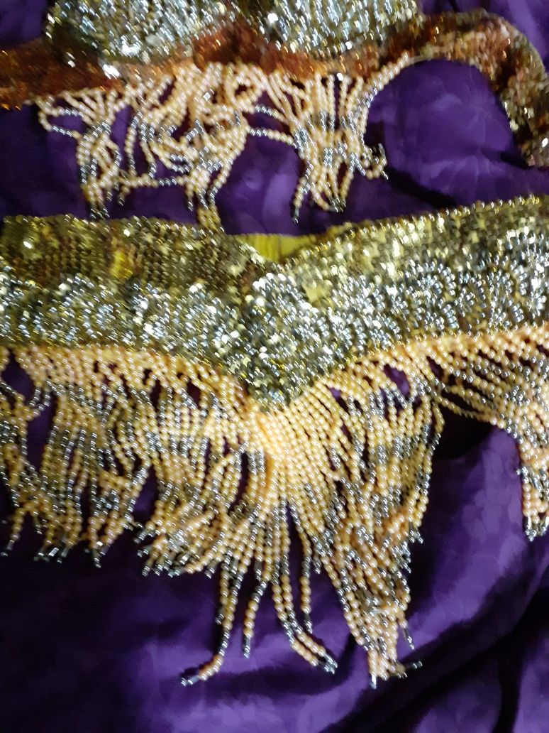 Costum dansatoare belly dance/handmade,sh/38/42