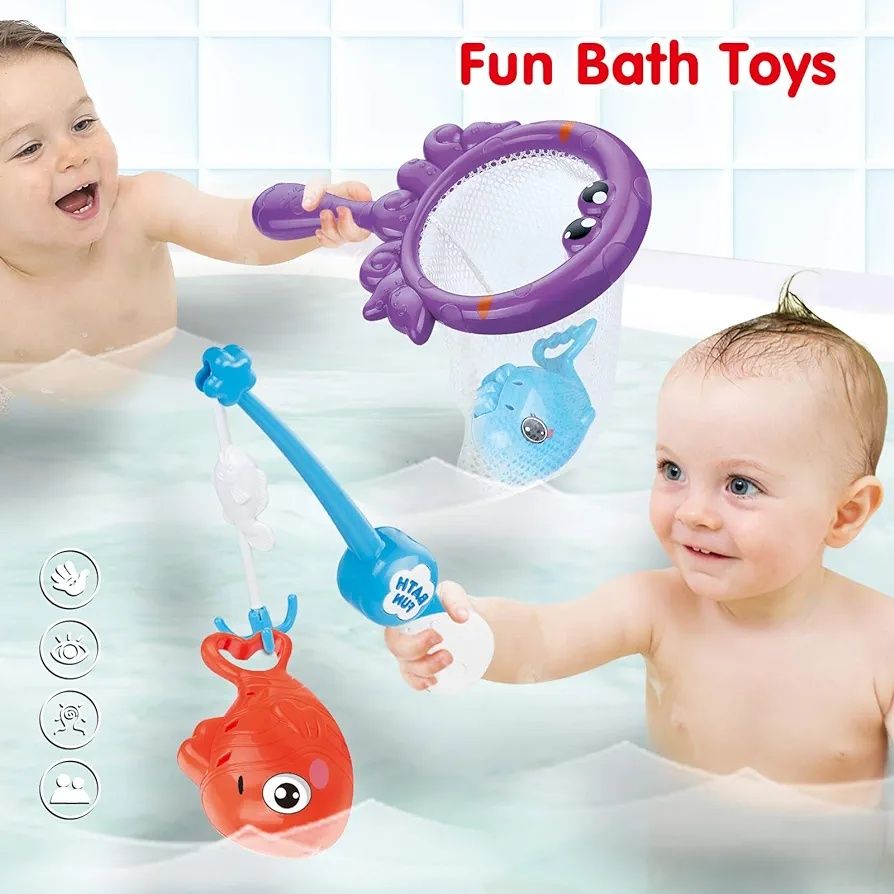 set jucarii baie apa piscina copii fete baieti pescuit stropit bebe