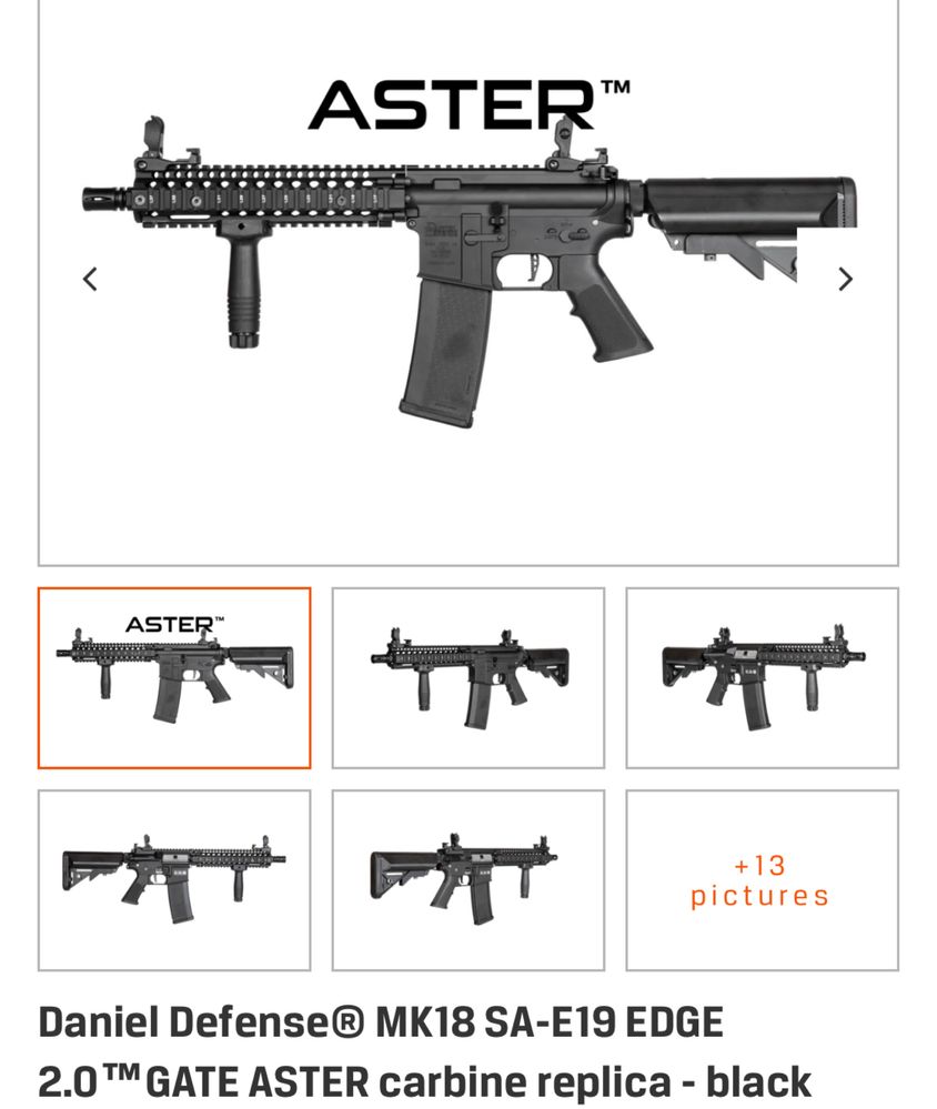 Replica specna arms daniel defense sa-e19 mk18