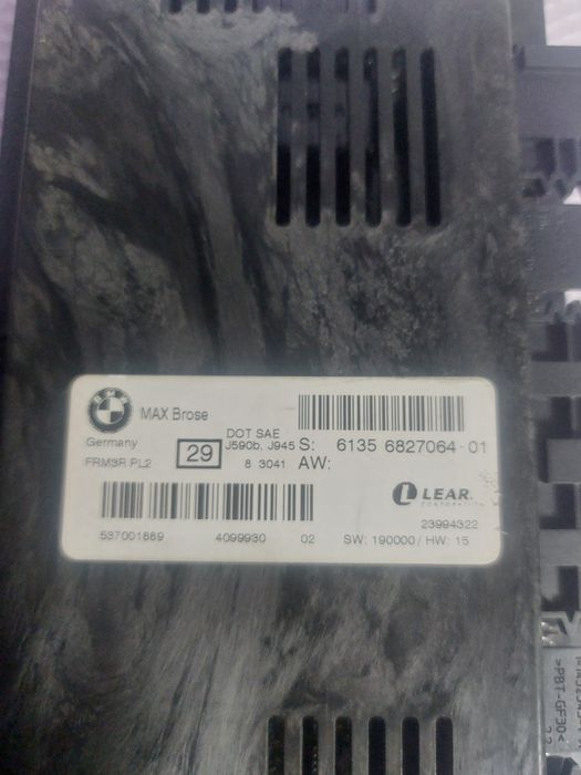 Modul control lumini FRM3 MAX Brose BMW E87 E90 E91 E92 Cod 6827064