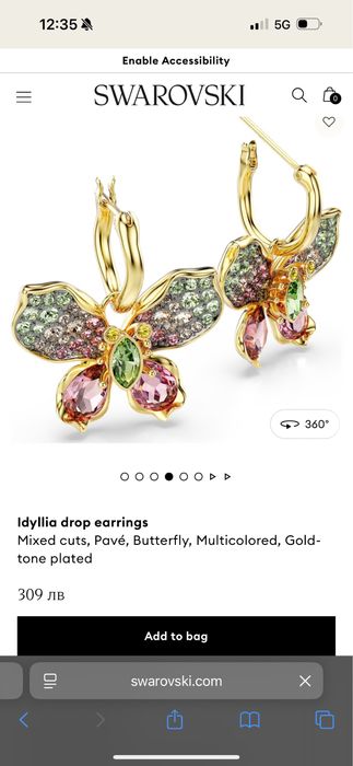 Swarovski НОВА колекция обеци