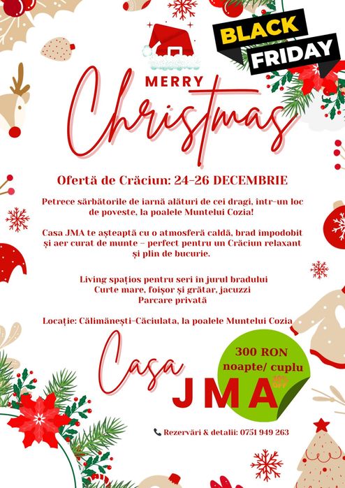 Cazare Calimanesti - Caciulata - CRACIUN - Foisor - Gratar - Jacuzzi