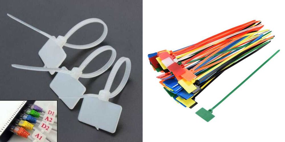 Etichete fire, Etichete cabluri electrice 50 buc multicolore! Noi!