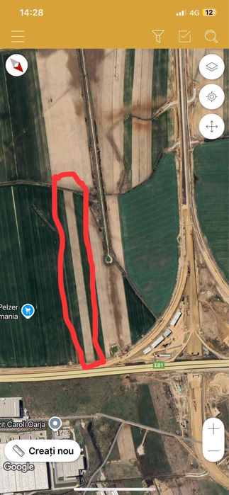 Proprietar Vand Teren Extravilan Autostrada Bucuresti -Pitesti km 104