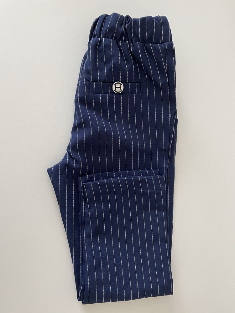 Costum copii, albastru cu dungi, 90 cm