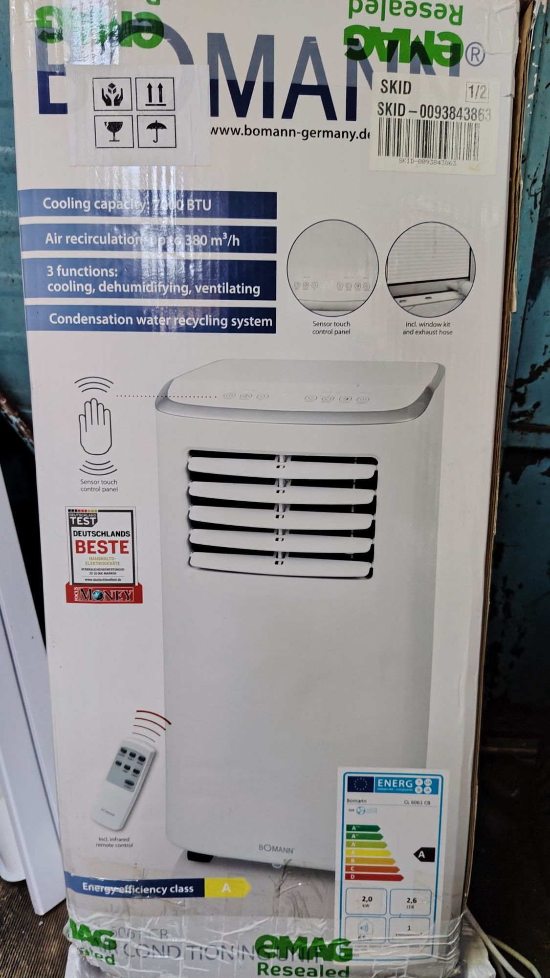 Aer conditionat pottabil Bomann 7000 BTU
