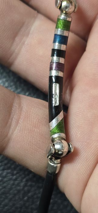 Brățară argint cu email