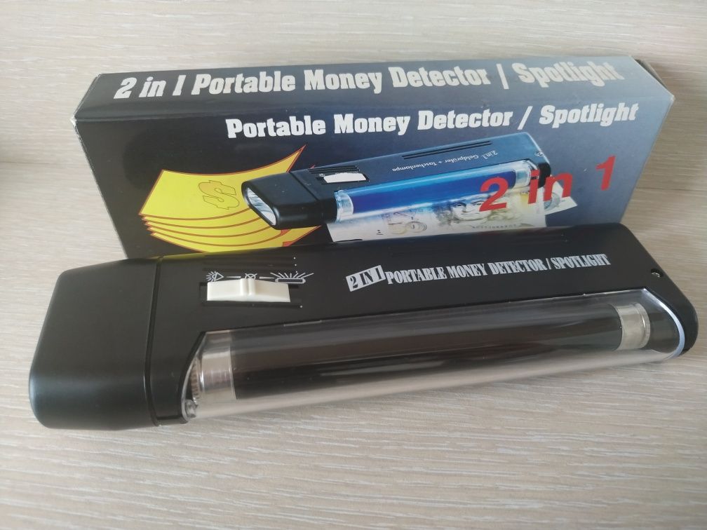 Portable money detector 2 in 1, детектор на фалшиви пари