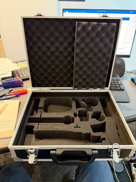 Valiza Parkside noua plastic si aluminiu