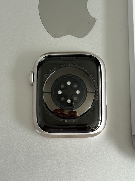 Apple Watch 7 Silver Ceramic Case 45mm GPS LTE / Nefolosit NOU - Acces