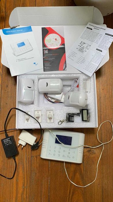 Alarma LCD Display Touch Keypad GSM+PSTN Dual Network Burglar System