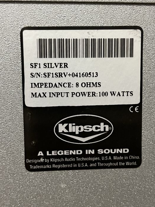 Boxe klipsch SF1