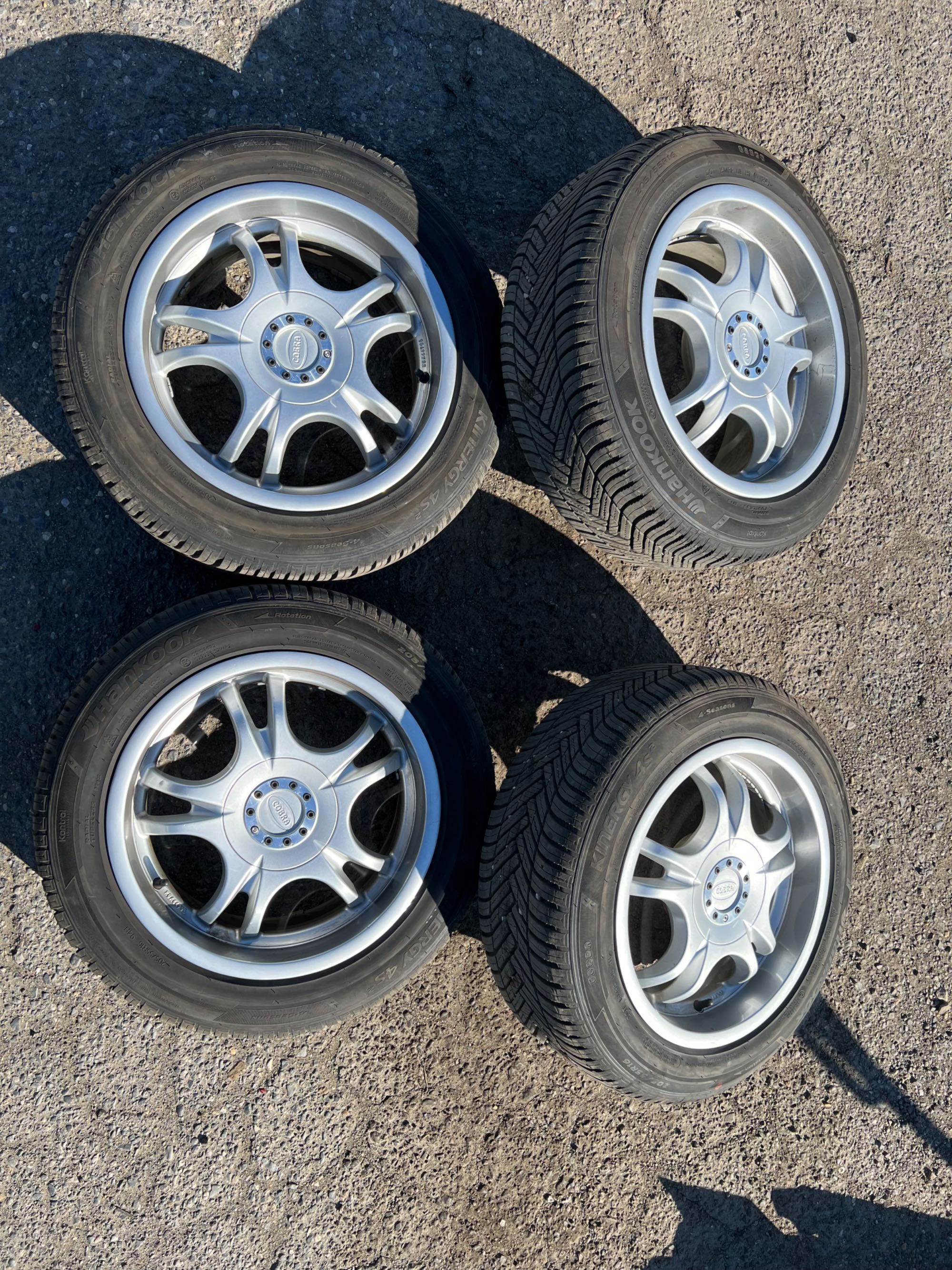 Джанти OZ cobra 16 цола на два размера с гумите Hankook all season.