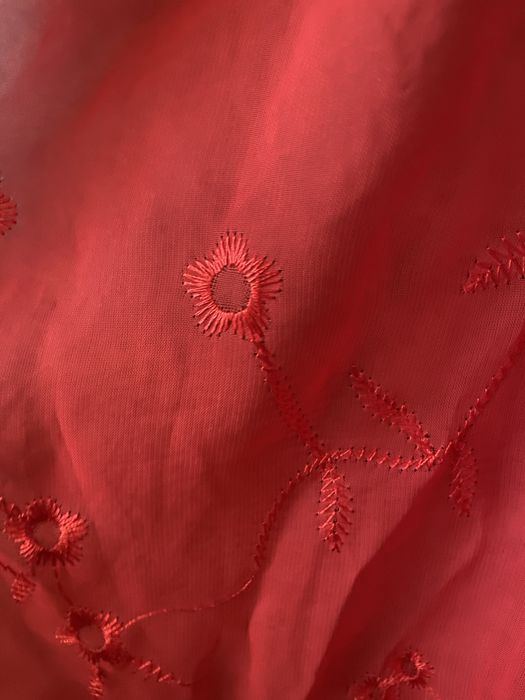 Esarfa rosie din matase