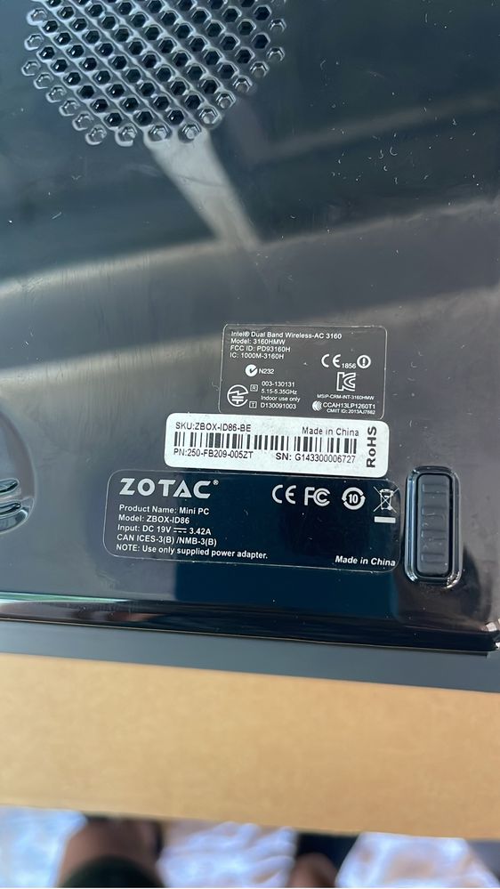 Mini pc zorac id 86 ssd 125gb