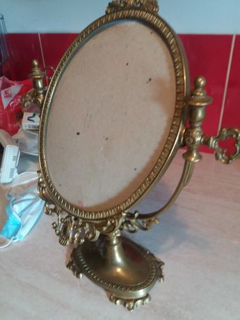 Oglindă vintage bronz.