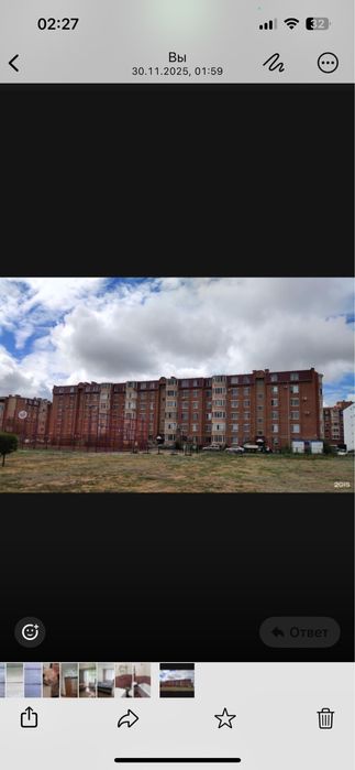 Сдам однокомнатную квартиру,жана кала