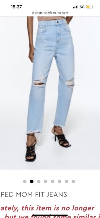 Blugi Zara mom fit 36