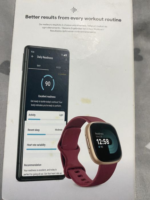 Fitbit Versa 4 Pink Sand 24mm Copper Rose