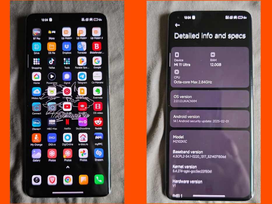 Xiaomi Mi 11 Ultra 5G, Ceramic White, 256 GB. 12+8G Ram
