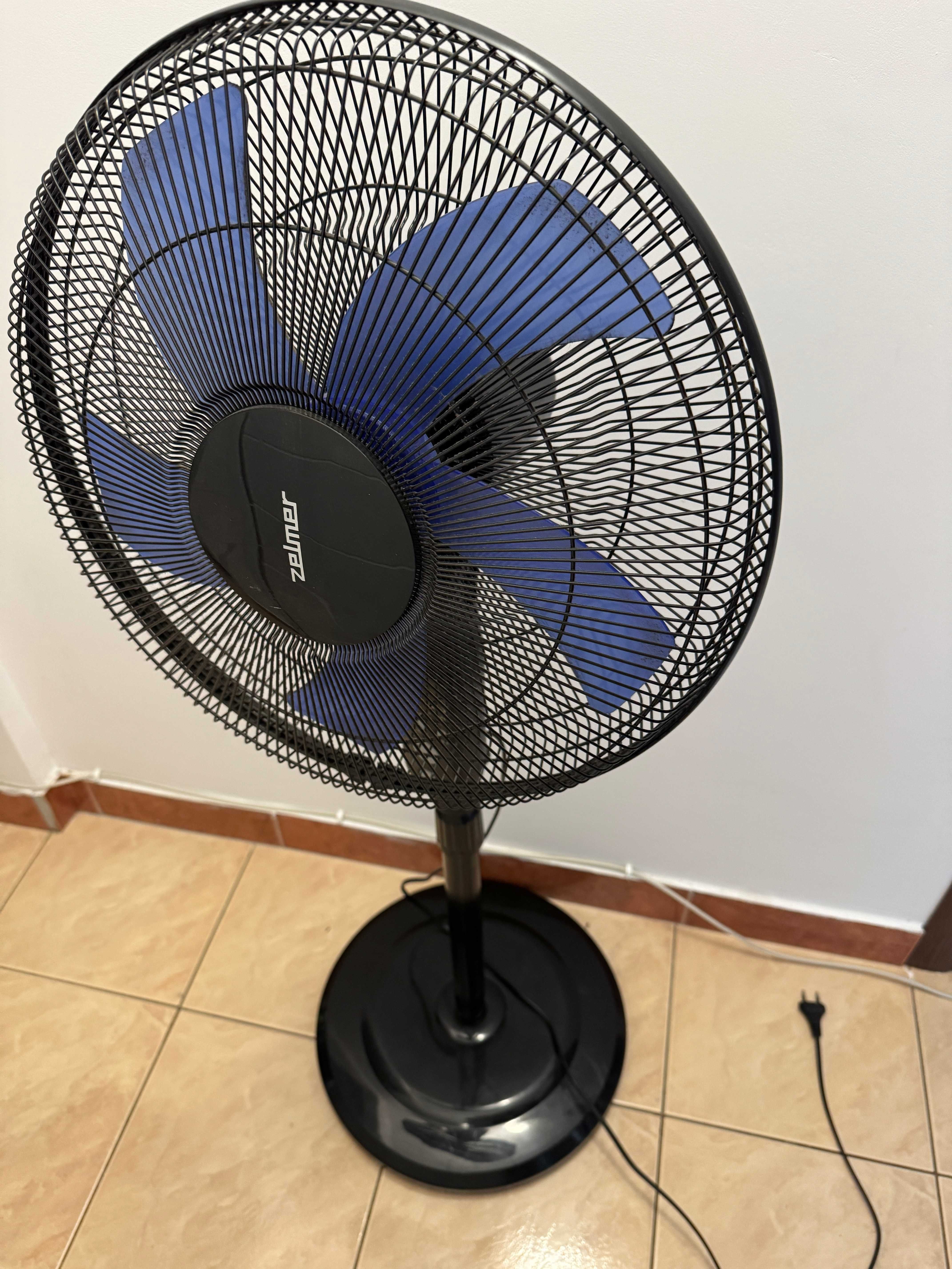 Ventilator cu picior Zelmer cu telecomanda, 3 trepte viteza, 40cm diam
