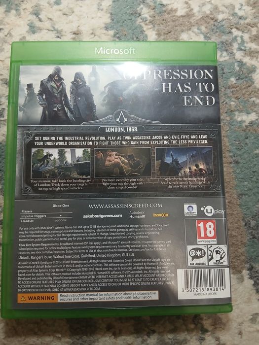 Assassin's Creed syndicate pentru Xbox one