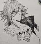 Desenez orce personaj anime/manga în creion sau cerneală neagră
