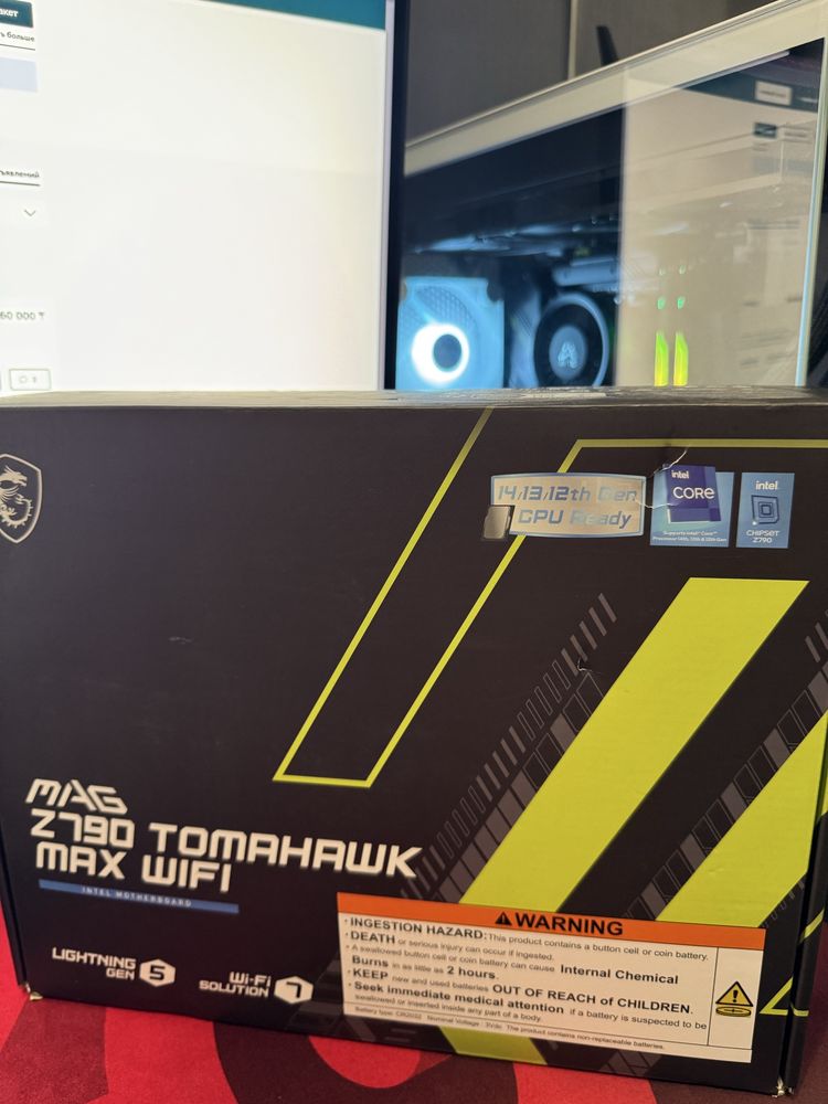 Продам комплект i9 14900Kf + msi mag z790 tomahawk MAX wifi ddr5