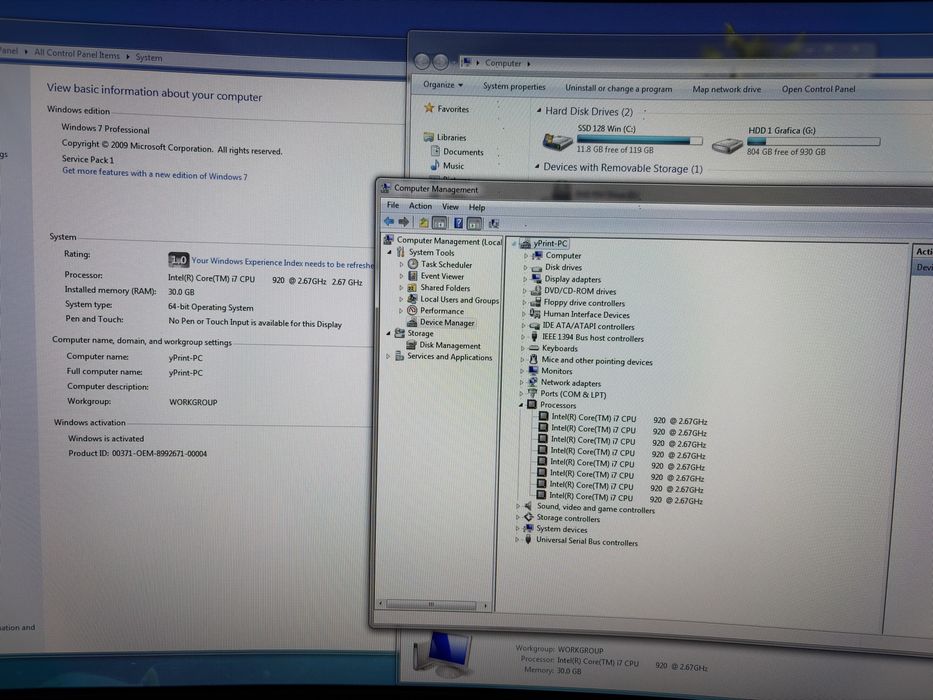 PC alienware aurora R3 + Monitor 49 inch curbat si birou cu scaun