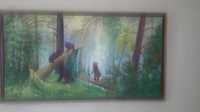 Продается картина "утро в сосновом лесу" репродукция
