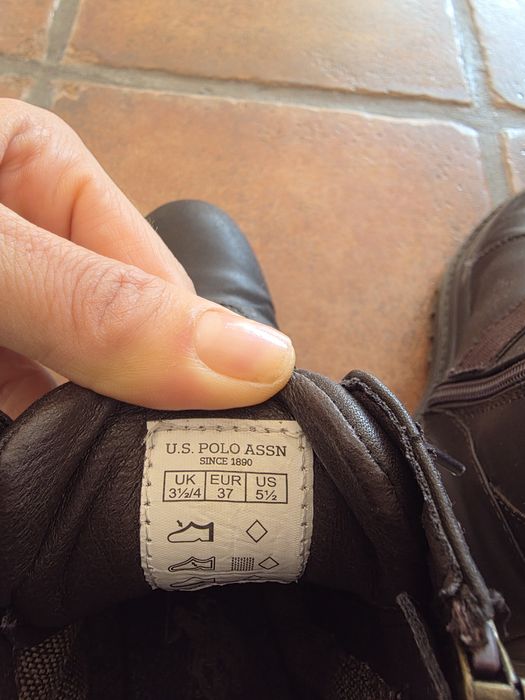 Боти U.S. Polo Assn,  естествена кожа кожа