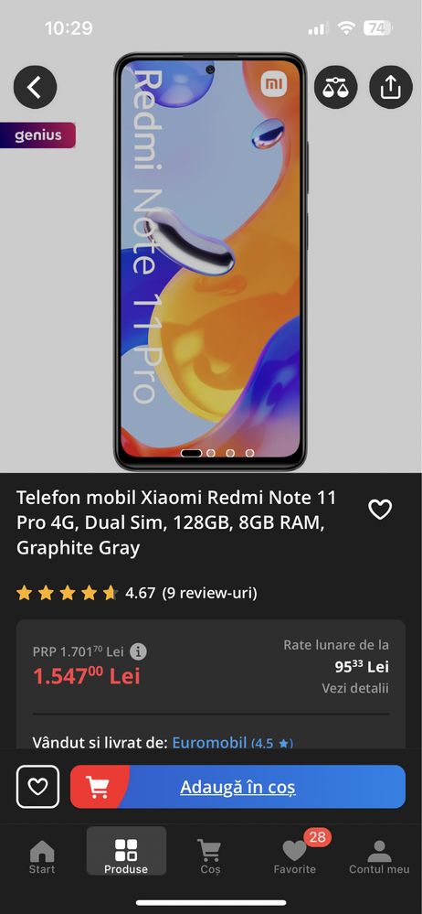 Xiaomi Redmi 11pro 4G NOU