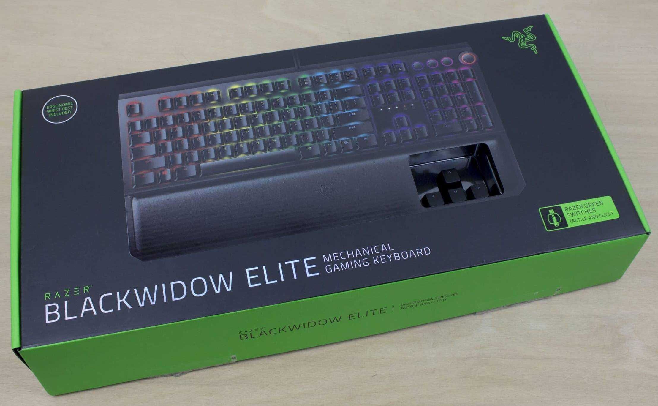 Tastatura Gaming Mecanica Razer BlackWidow Elite Green Switch Sigilata