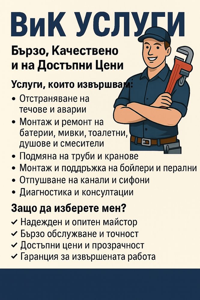 ВиК Услуги – Бързо, Качествено и на Достъпни Цени, за Варна и областта