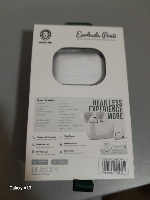 Green lion earbuds pro 2 anc naushnik air pods
