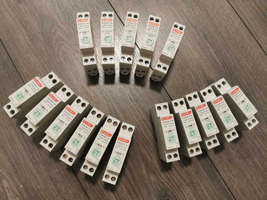 Siguranta Smart WIFI Tuya/SmartLife cu masurare consum 1-63A 1P+N EARU