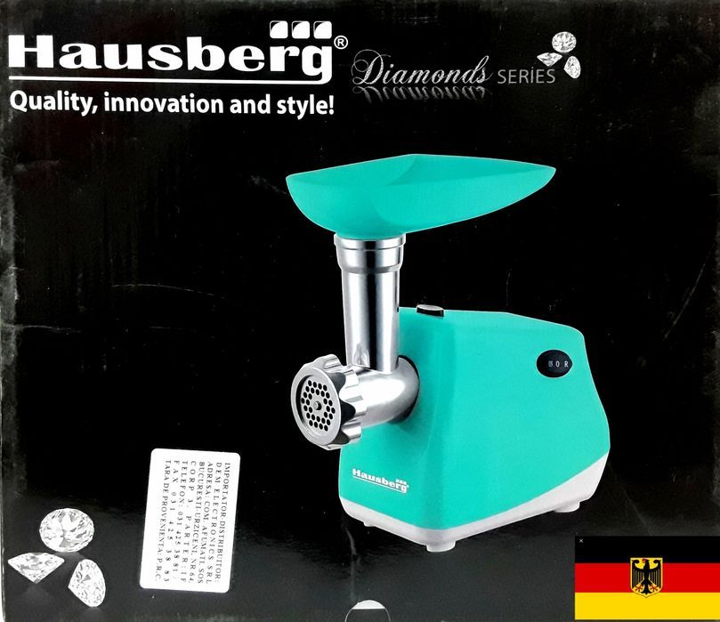 Masina electrică pentru tocat carne HAUSBERG, Accesorii cârnați - NOUĂ