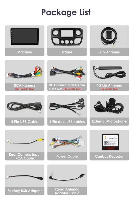 1-8G Navigatie Android Renault Master Nissan NV400 Opel Movano Carplay