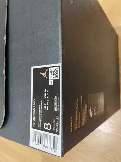 Jordan 1 Mid Tan Gum