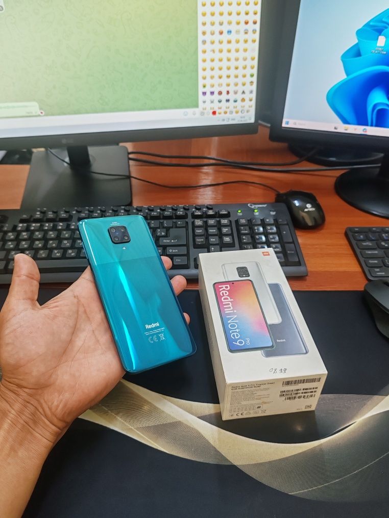 Redmi note 9pro 6/64gb(2022) ideal ochilmagan aybi yuq tozza telef