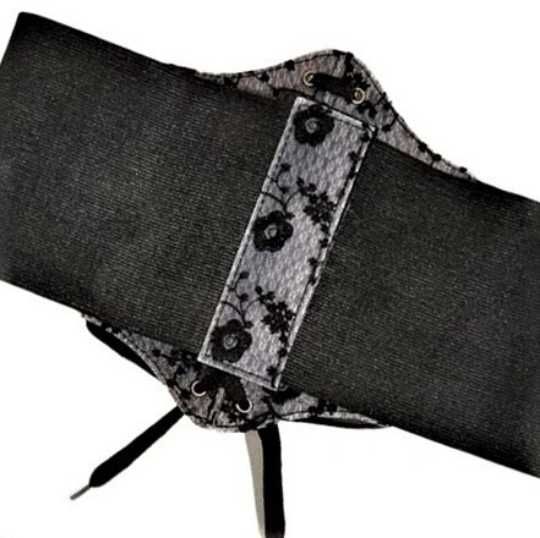 Черен колан корсет,  Ластичен колан, Черен корсет, Широк колан