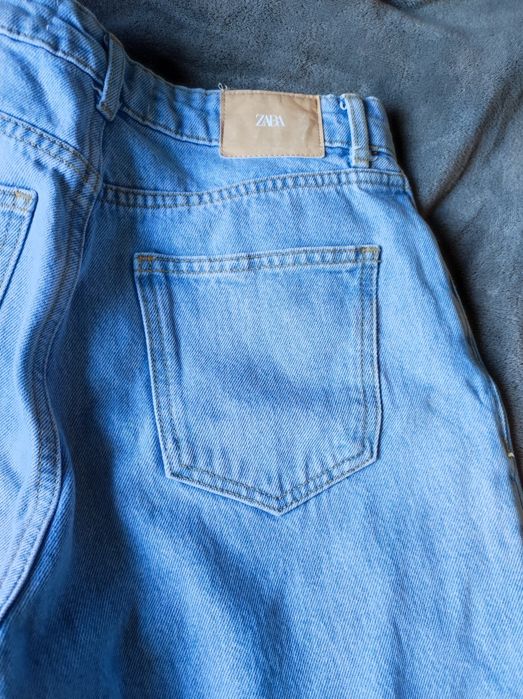 Дънки  Zara Mom fit с камъчета