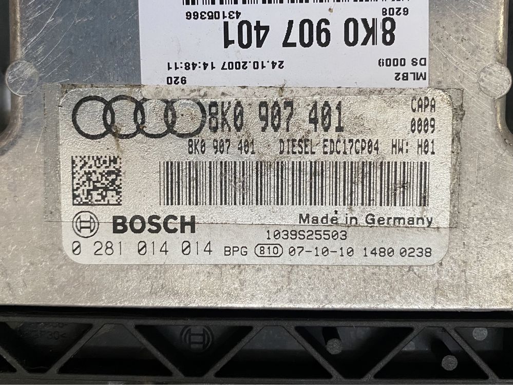 Ecu / Calculator motor Audi A5 3.0 TDI , 8K0907401